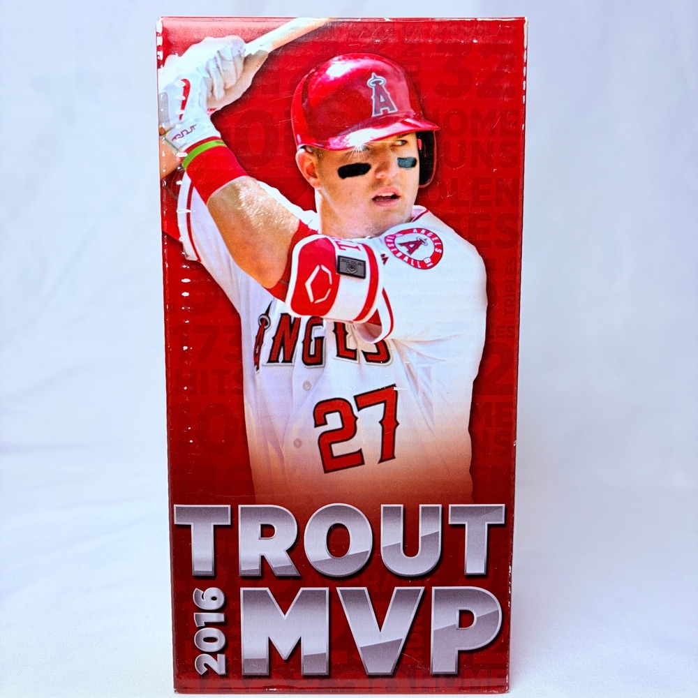 MLB Los Angeles Angels Mike Trout 2016 MVP Bobblehead Red SGA 1 of 3 B0218